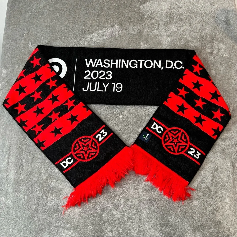 DC‎ 2023 MLS All Star Game MLS vs Arsenal FC Gunners Scarf Color Black & Red